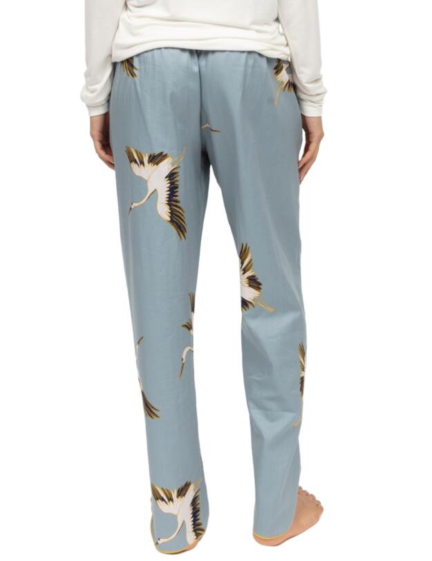 Cyberjammies Piper Crane Bird Print Pyjama Bottoms Blue Mix