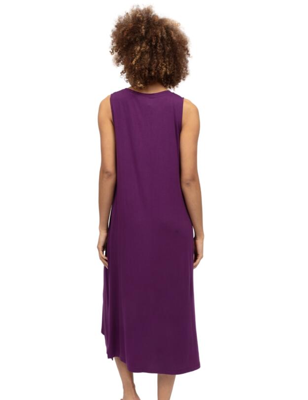Cyberjammies Colette Jersey Long Nightdress Dark Purple