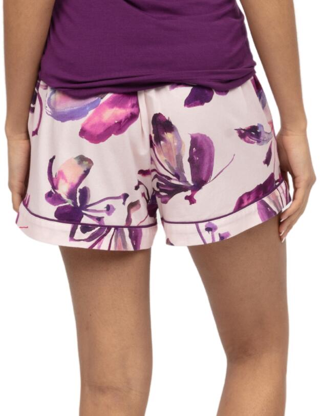 Cyberjammies Colette Floral Printed Jersey Shorts Pink Mix