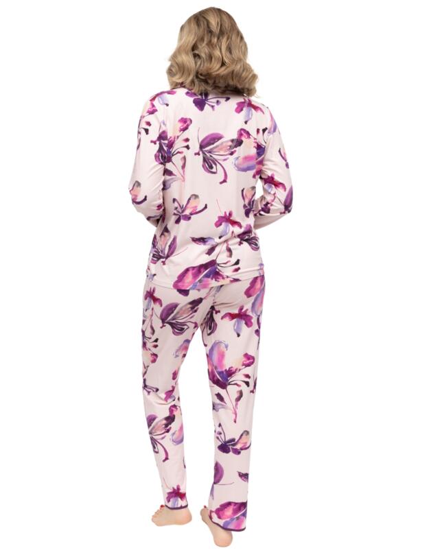 Cyberjammies Colette Floral Printed Jersey Pyjama Bottoms Pink Mix