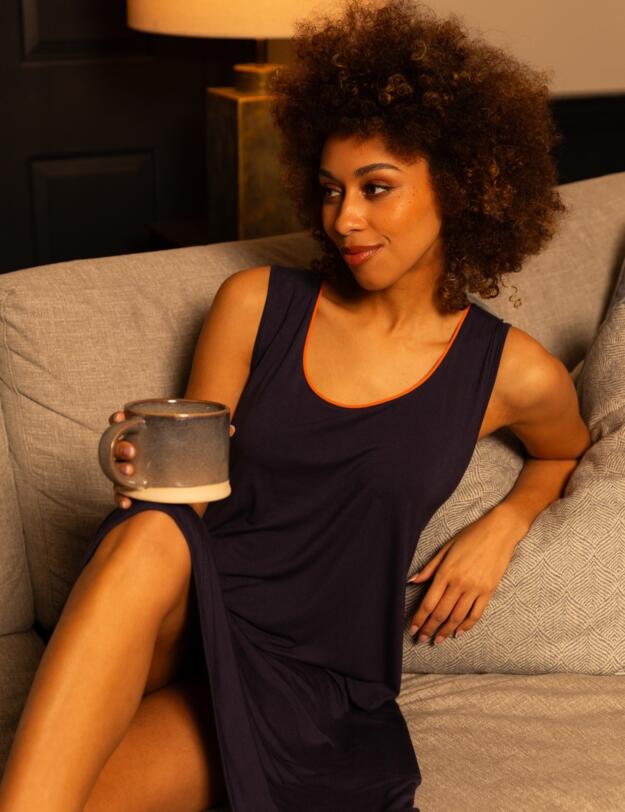 Cyberjammies Taylor Jersey Swing Nightdress Blue Mix