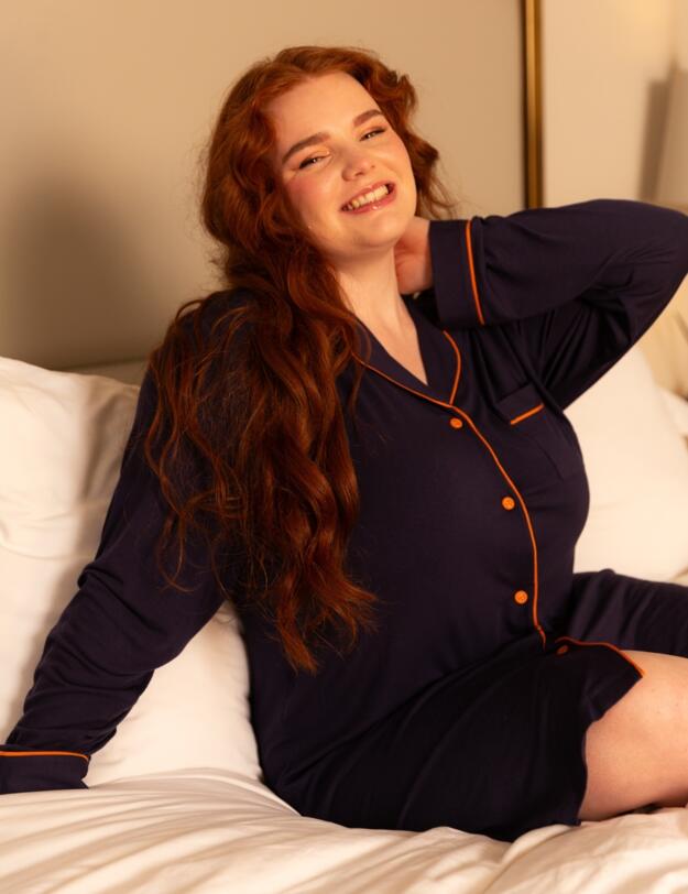 Cyberjammies Taylor Revere Jersey Nightshirt Navy