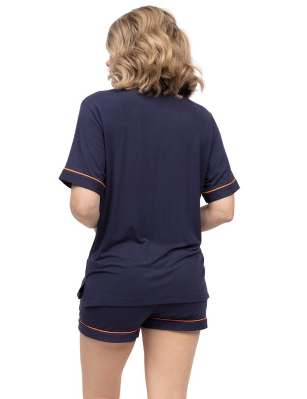 Cyberjammies Taylor Revere Jersey Shorty Set Navy