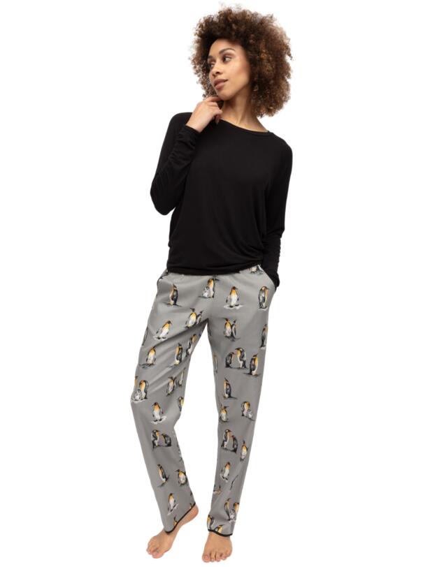 Cyberjammies Parker Slouch Jersey Pyjama Top Black
