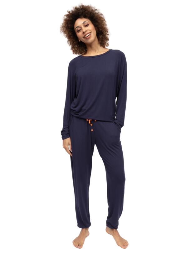Cyberjammies Taylor Jersey Pyjama Bottoms Navy