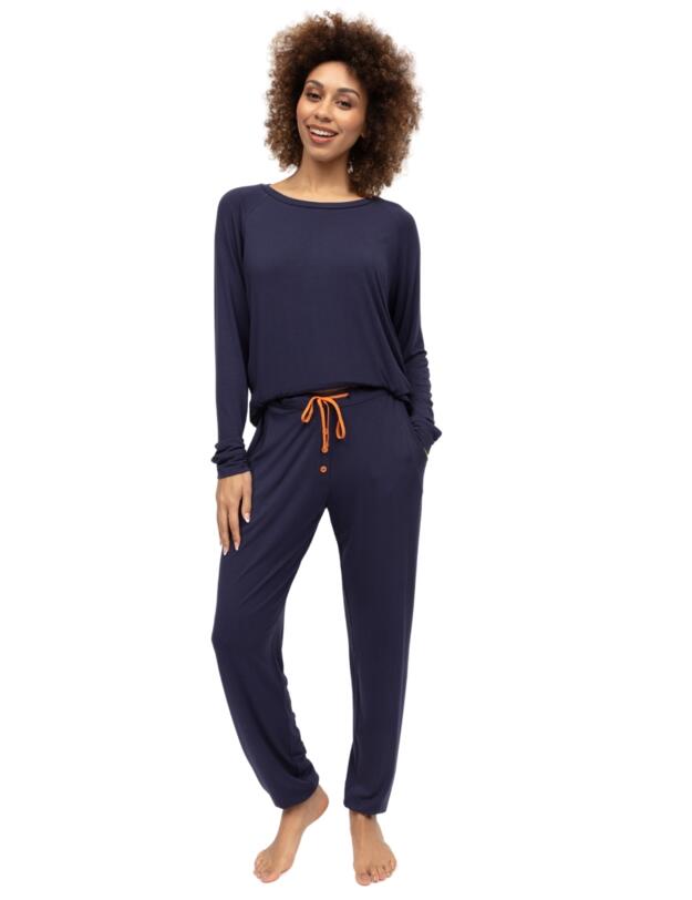 Cyberjammies Taylor Jersey Pyjama Bottoms Navy