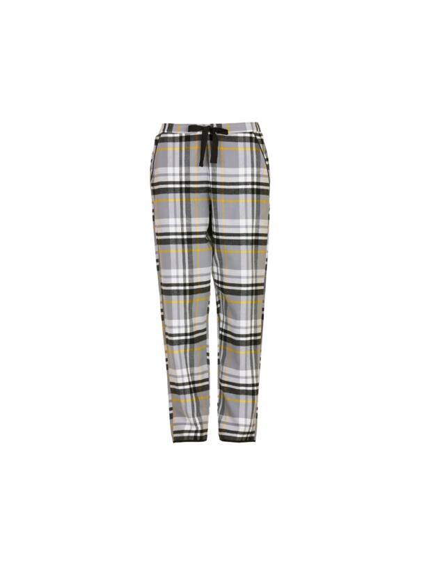 Cyberjammies Parker Brushed Check Pyjama Bottoms Grey Mix