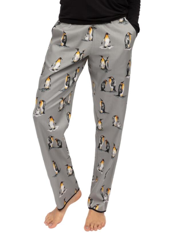Cyberjammies Parker Penguin Print Pyjama Bottoms Grey Mix