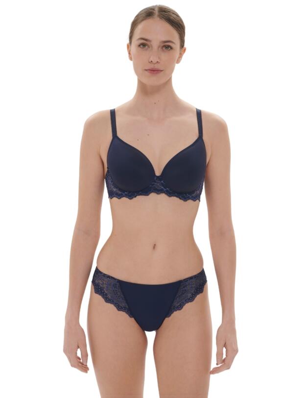 Simone Perele Caresse Tanga Brief Ink Blue