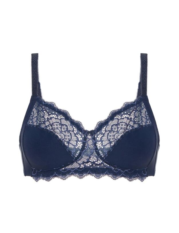 Simone Perele Caresse Soft Cup Bra Ink Blue