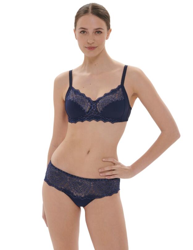 Simone Perele Caresse Soft Cup Bra Ink Blue
