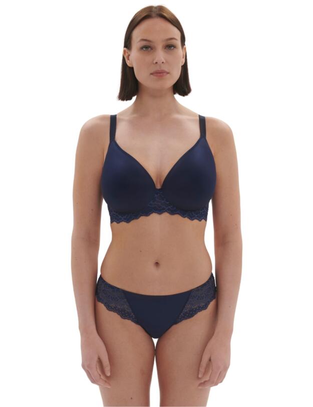 Simone Perele Caresse Spacer Plunge Bra Ink Blue