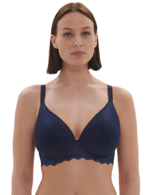 Simone Perele Caresse Spacer Plunge Bra Ink Blue