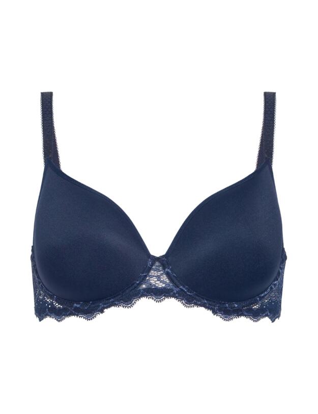 Simone Perele Caresse Spacer Plunge Bra Ink Blue