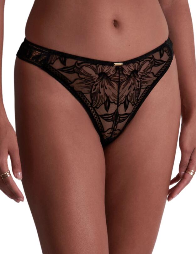 Aubade Coeur A Corps Tanga Brief Noir 