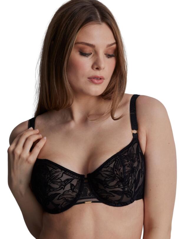 Aubade Coeur A Corps Half Cup Bra Noir 