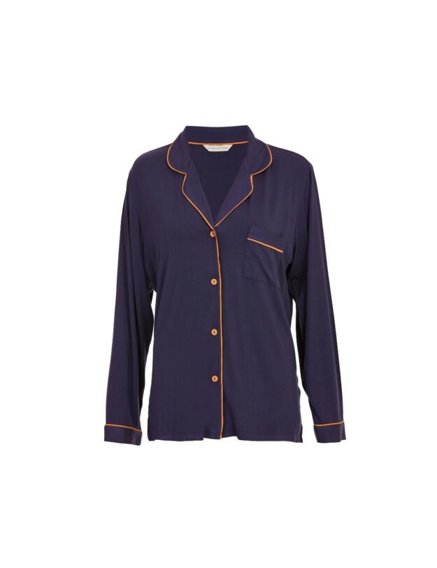 Cyberjammies Taylor Revere Jersey Pyjama Top Navy