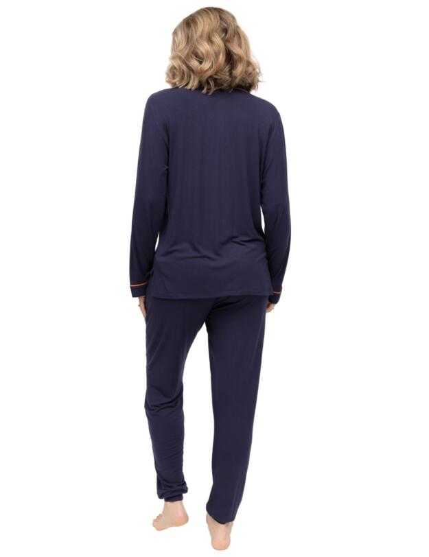 Cyberjammies Taylor Revere Jersey Pyjama Top Navy