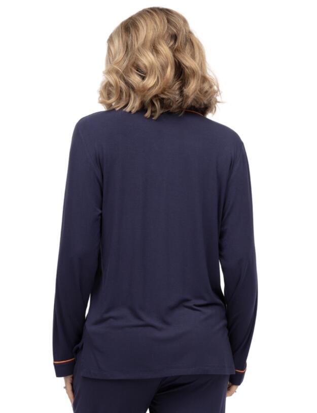 Cyberjammies Taylor Revere Jersey Pyjama Top Navy