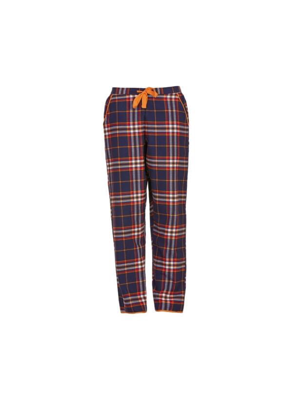 Cyberjammies Taylor Lightly Brushed Check Pyjama Bottoms Navy Mix