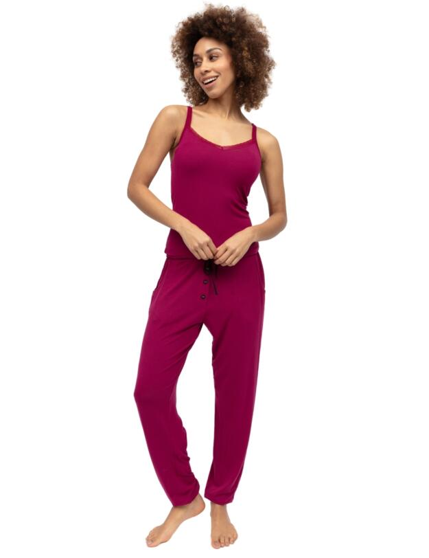 Cyberjammies Penelope Jersey Pyjama Bottoms Berry