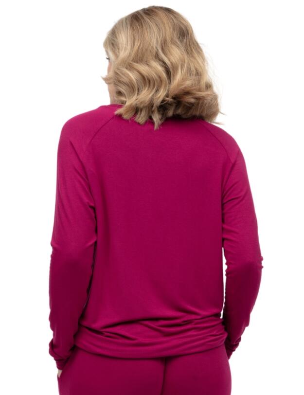 Cyberjammies Penelope Slouch Jersey Pyjama Top Berry