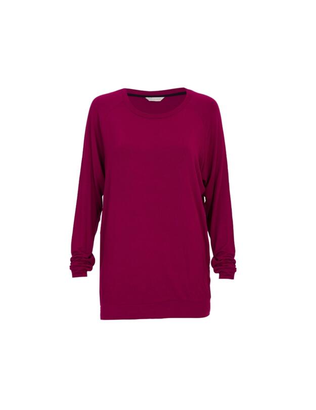 Cyberjammies Penelope Slouch Jersey Pyjama Top Berry