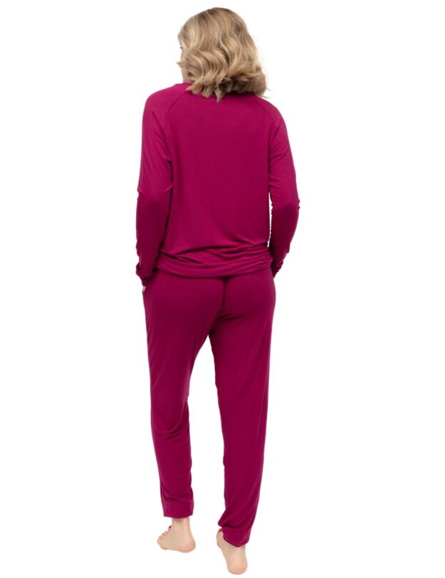 Cyberjammies Penelope Slouch Jersey Pyjama Top Berry