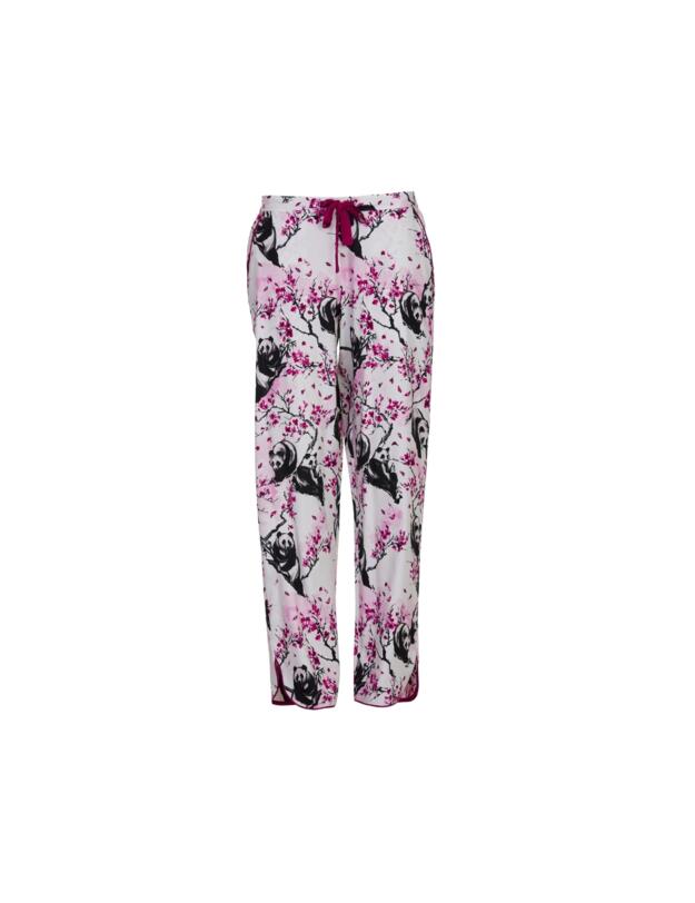 Cyberjammies Penelope Panda Print Pyjama Bottoms White Mix