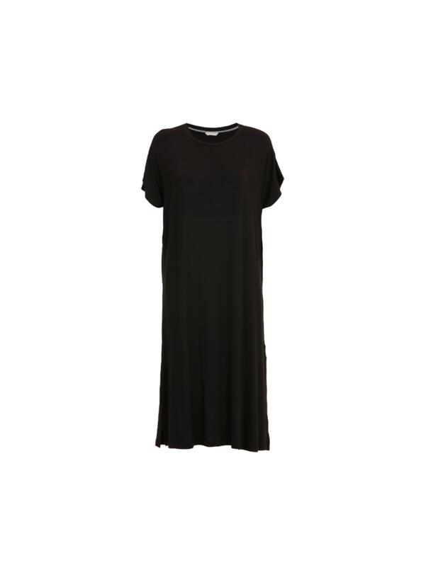 Cyberjammies Parker Jersey Long Nightdress Black