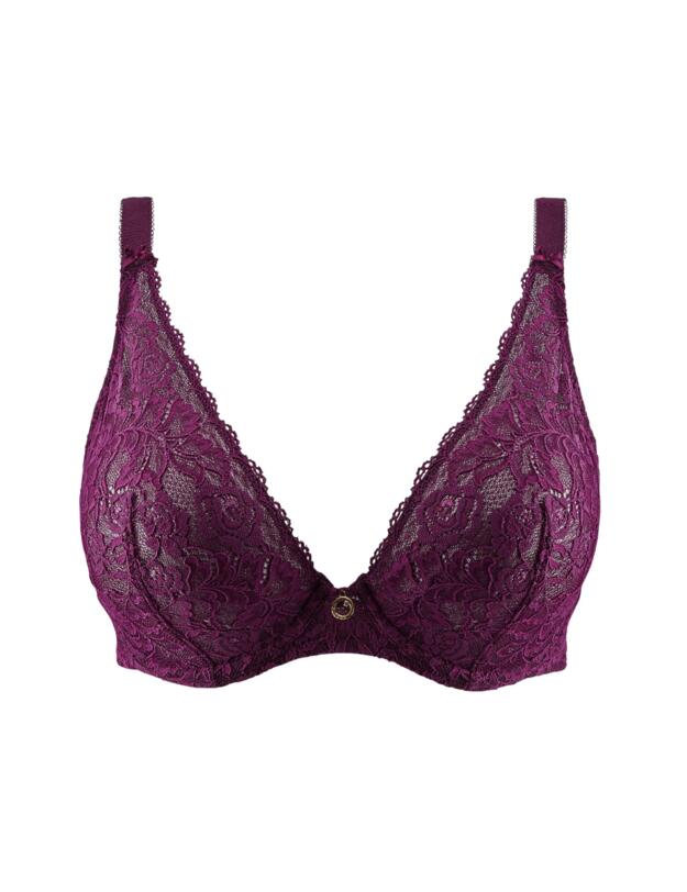 Aubade Rosessence Comfort Plunging Triangle Bra Berry