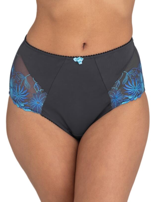 Pour Moi St Tropez High Waisted Brief Slate/Blue