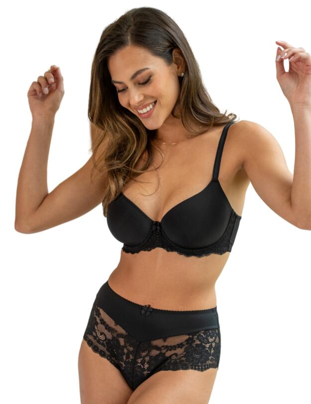 Pour Moi Fleur Balconette Bra Black