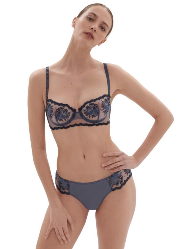 Simone Perele Intrigue Tanga Brief Cinder Blue