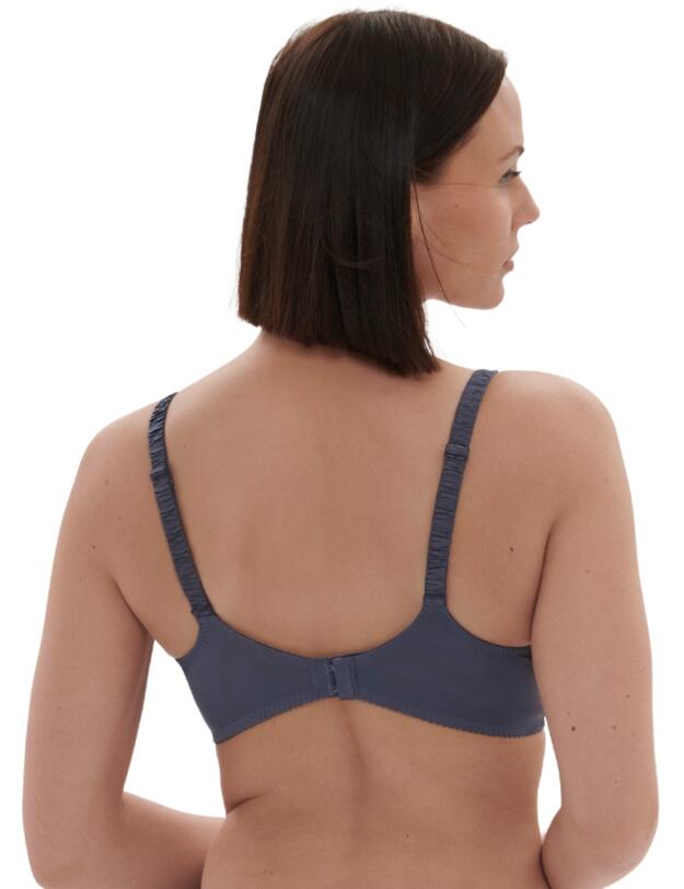 Simone Perele Intrigue Plunging Underwired Bra Cinder Blue