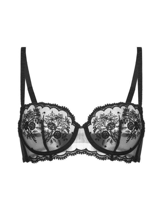 Simone Perele Intrigue Half Cup Bra Black