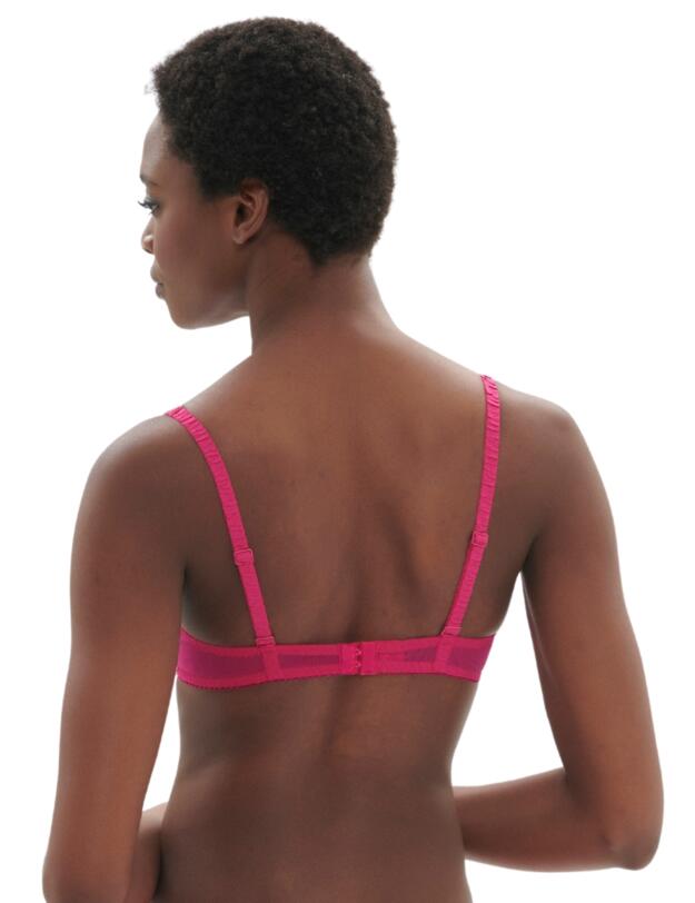 Simone Perele Intrigue Plunging Underwired Bra Disco Pink