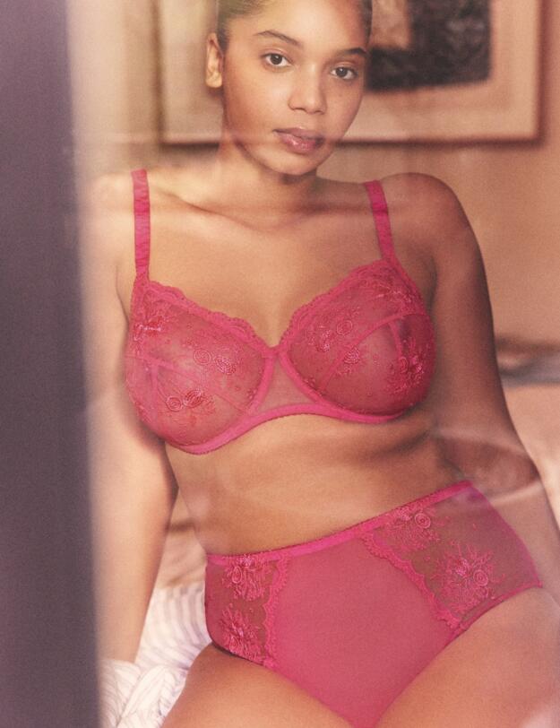 Simone Perele Intrigue Retro Brief Disco Pink