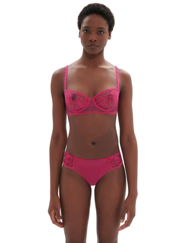 Simone Perele Intrigue Half Cup Bra Disco Pink