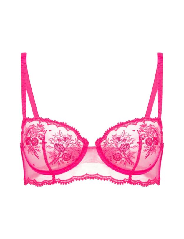 Simone Perele Intrigue Half Cup Bra Disco Pink