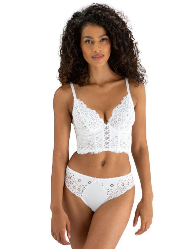 Pour Moi Swoon High Waisted Brief White