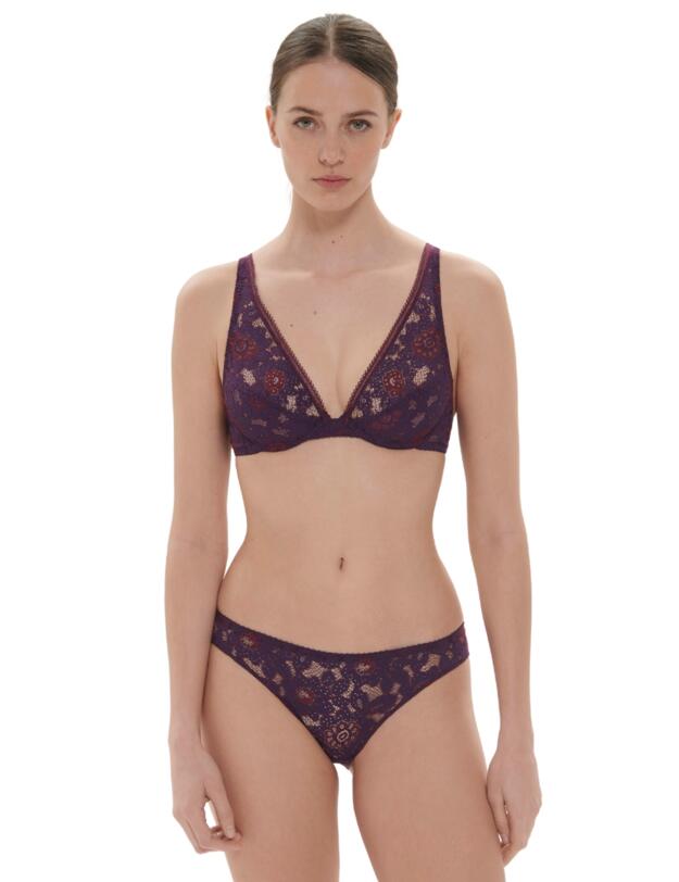Simone Perele Festive Underwired Triangle Bra Euphoria Purple