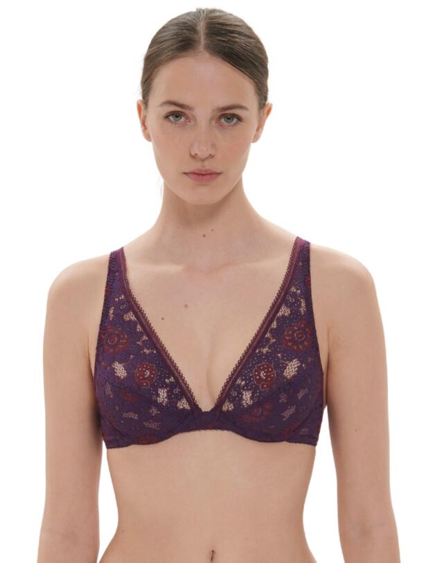 Simone Perele Festive Underwired Triangle Bra Euphoria Purple