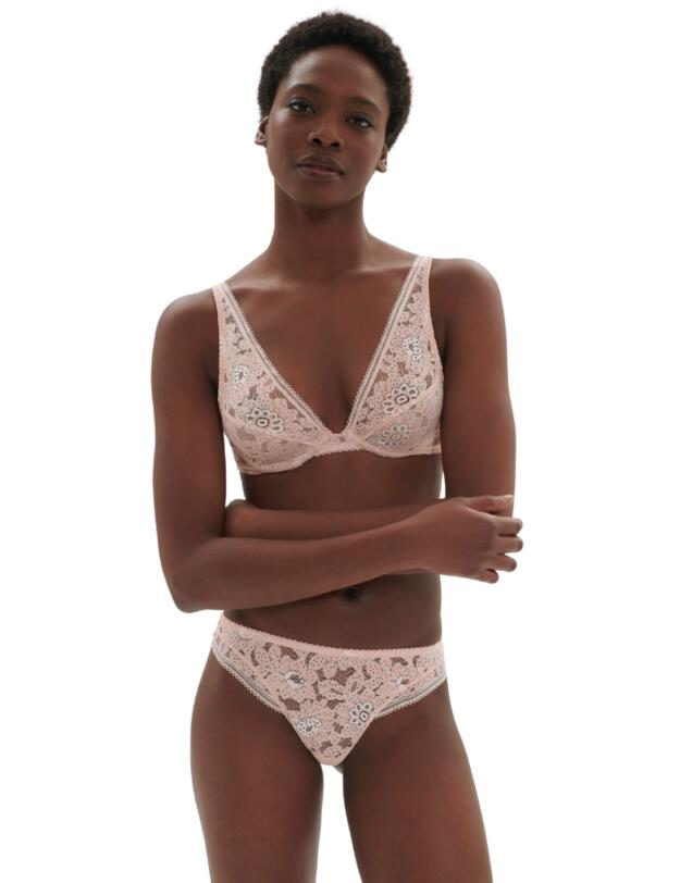 Simone Perele Festive Tanga Brief Ballet Pink