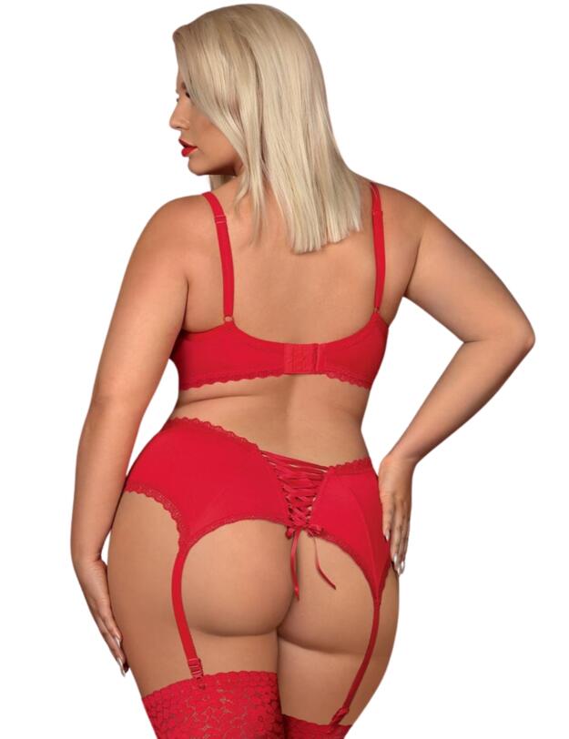 Obsessive Jolierose Three Piece Set Red