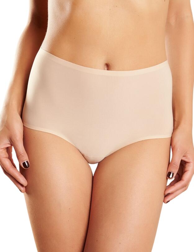 Chantelle Soft Stretch 3 Pack High Waist Brief Nude