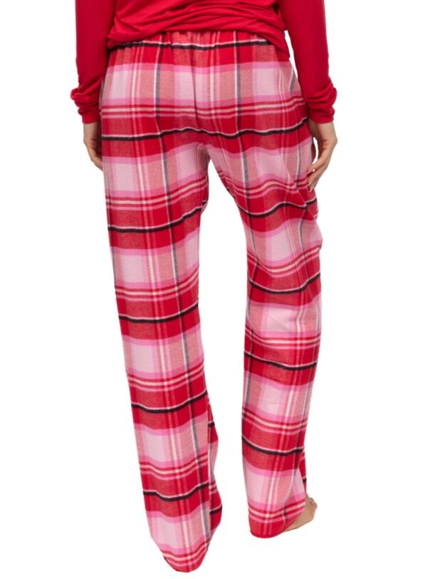 Cyberjammies Noelle Brushed Check Pyjama Bottoms Red Mix