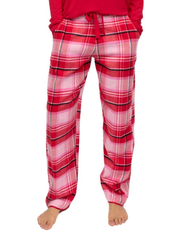 Cyberjammies Noelle Brushed Check Pyjama Bottoms Red Mix