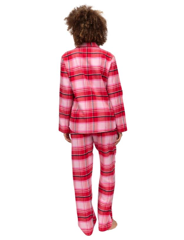 Cyberjammies Noelle Brushed Check Pyjama Bottoms Red Mix