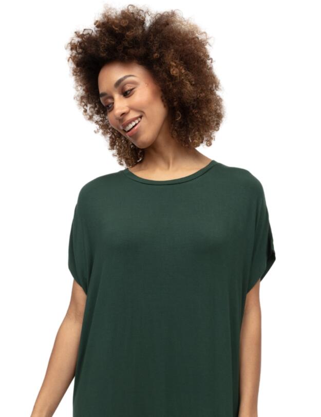 Cyberjammies Forrest Jersey Long Nightdress Dark Green